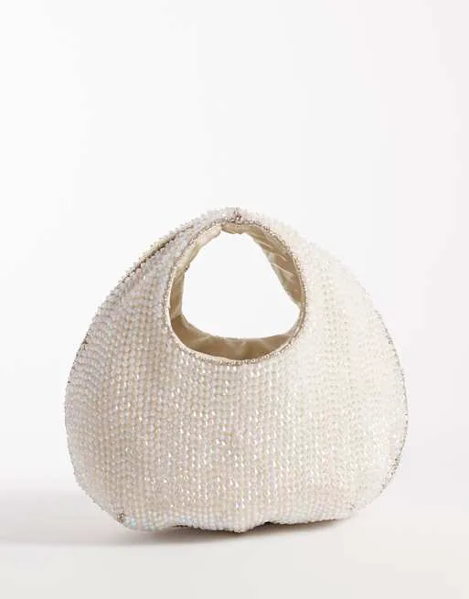 Белая ручная сумка с бисером Accessorize Sparkle
Белая ручная сумка с бисером Accessorize Sparkle
