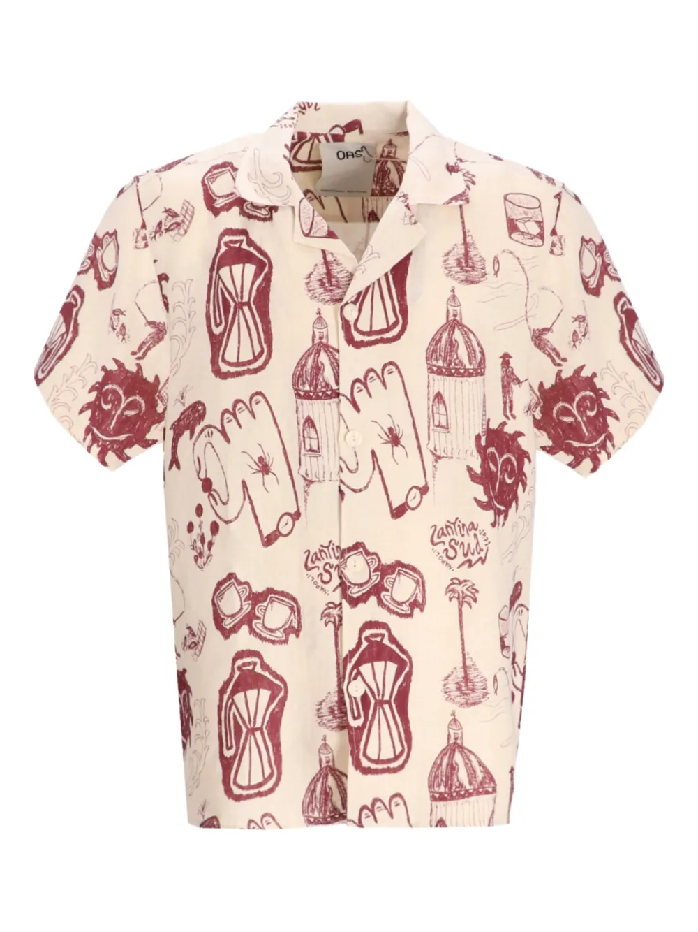 Рубашка с короткими рукавами и графичным принтом OAS Company, нейтральный
Рубашка с короткими рукавами и графичным принтом OAS Company, нейтральный