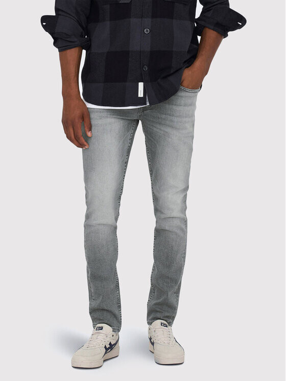 Джинсы узкого кроя Only & Sons, серый
Джинсы узкого кроя Only & Sons, серый