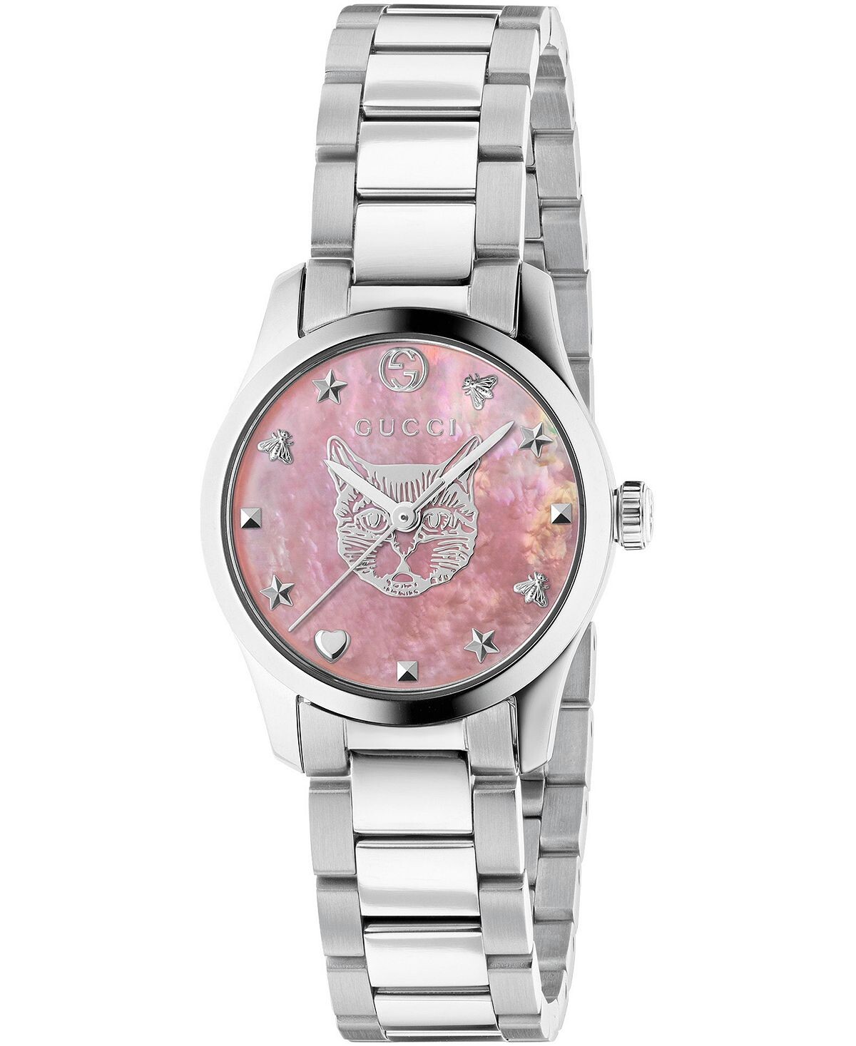 Женские швейцарские часы G-Timeless с браслетом из нержавеющей стали, 27 мм Gucci, серебро
Женские швейцарские часы G-Timeless с браслетом из нержавеющей стали, 27 мм Gucci, серебро