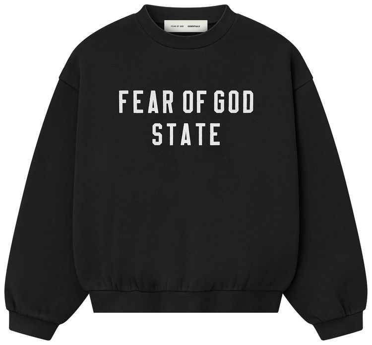 Детская флисовая толстовка с круглым вырезом Fear of God Essentials в стиле 90-х, черный
Детская флисовая толстовка с круглым вырезом Fear of God Essentials в стиле 90-х, черный
