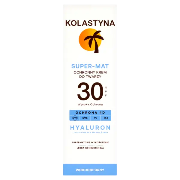 Крем для лица с spf30, 50 мл Kolastyna Super-Mat
Крем для лица с spf30, 50 мл Kolastyna Super-Mat
