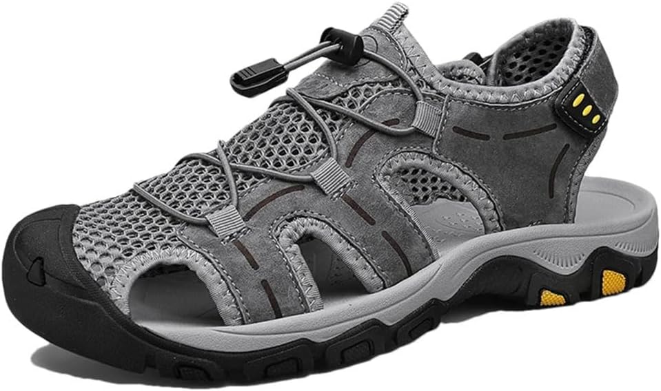 Мужские классические легкие кроссовки из натуральной кожи для прогулок на улице, повседневные пляжные сандалии в стиле гладиатор с регулируемыми ремешками Generic, серый
Мужские классические легкие кроссовки из натуральной кожи для прогулок на улице, повседневные пляжные сандалии в стиле гладиатор с регулируемыми ремешками Generic, серый