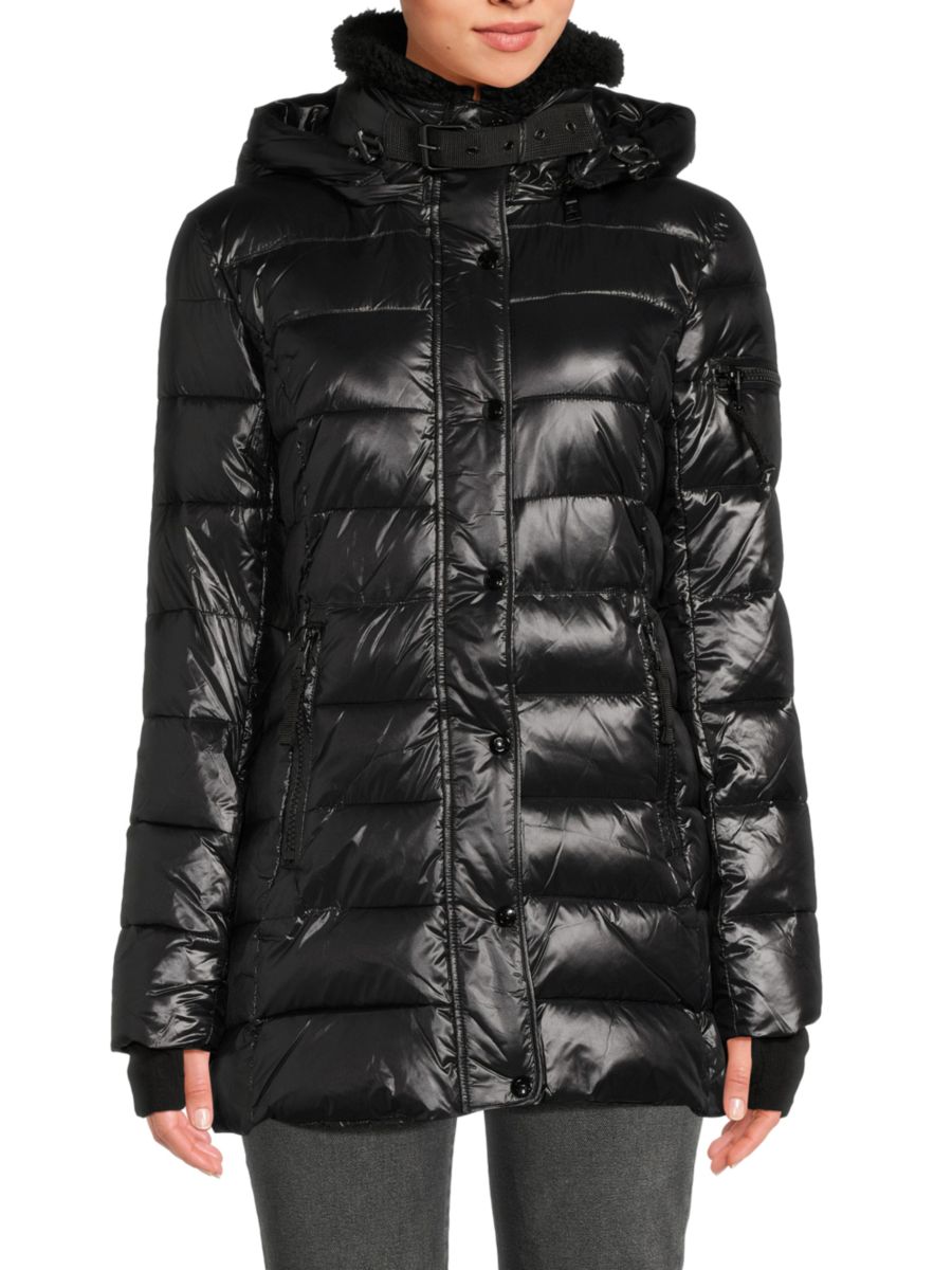 Куртка-пуховик с капюшоном и отделкой из искусственного меха S13, черный
Куртка-пуховик с капюшоном и отделкой из искусственного меха S13, черный