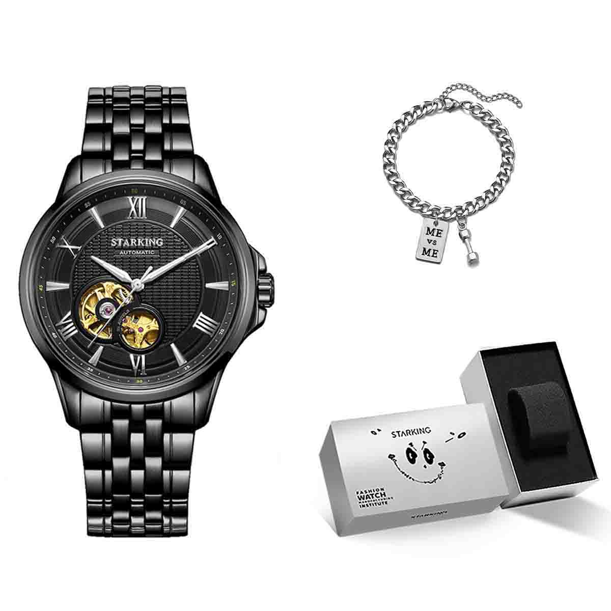 STARKING Часы Automatic Mechanical Movement Watch Women's Watch Black Dial
STARKING Часы Automatic Mechanical Movement Watch Women's Watch Black Dial