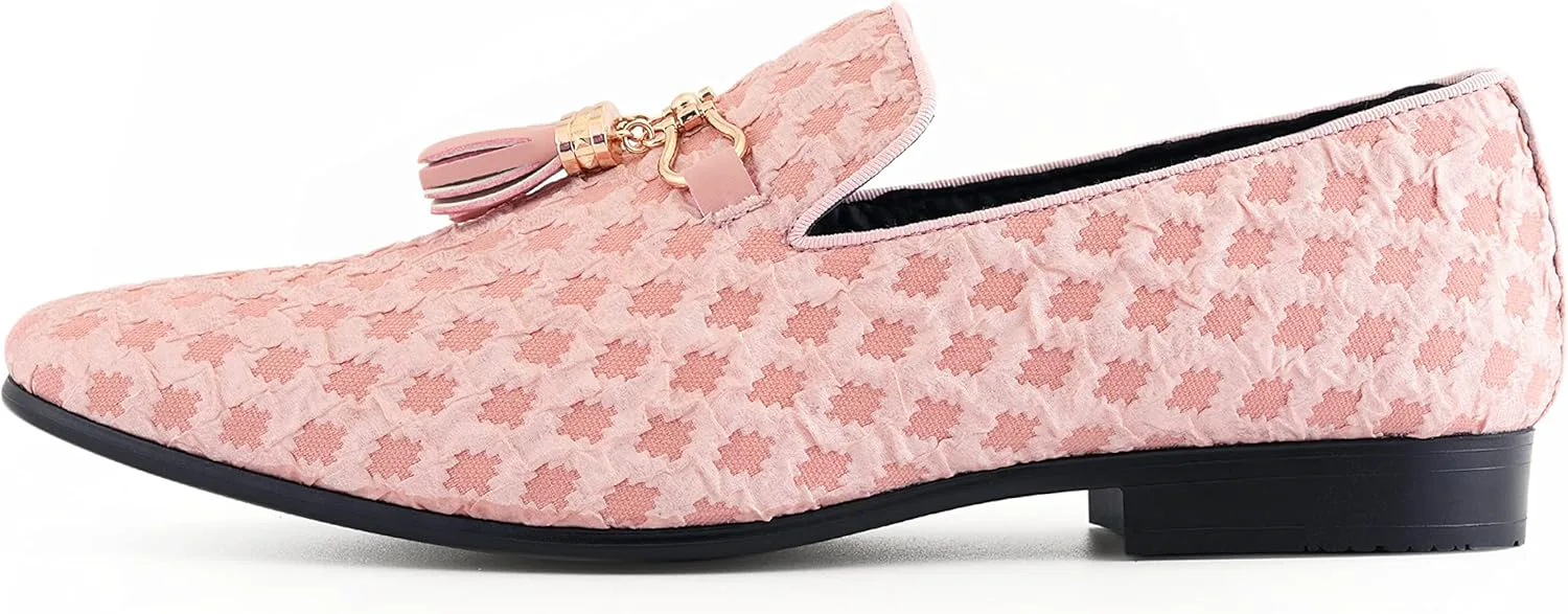 Amali Chaz, мужские тапочки - лоферы для мужчин на пуантах - мужская повседневная обувь - искусственный бархат, смокинговые туфли - металлическая золотая цепочка с кисточкой и золотой металлический наконечник, классические туфли - подарок, розов...
Amali Chaz, мужские тапочки - лоферы для мужчин на пуантах - мужская повседневная обувь - искусственный бархат, смокинговые туфли - металлическая золотая цепочка с кисточкой и золотой металлический наконечник, классические туфли - подарок, розов...