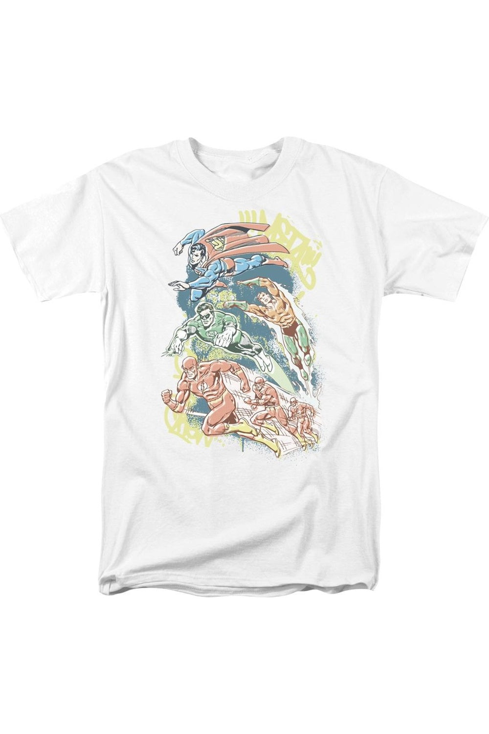 Футболка DC Comics Halftone League с коротким рукавом для взрослых Gildan, белый
Футболка DC Comics Halftone League с коротким рукавом для взрослых Gildan, белый