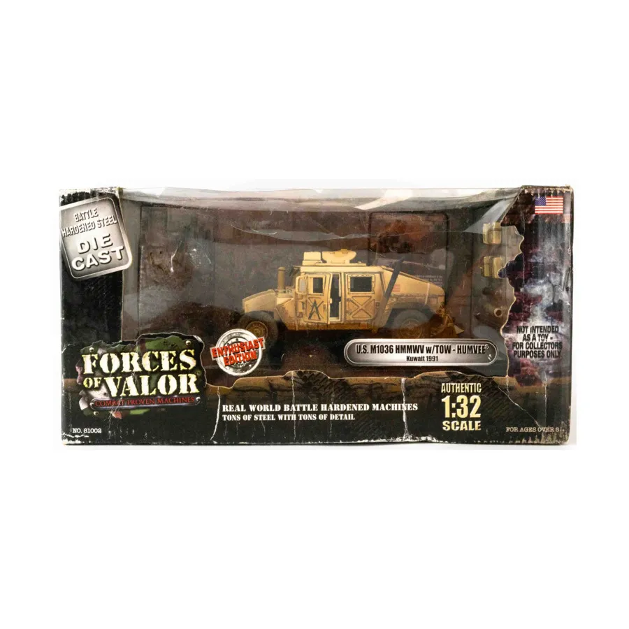 Американский M1036 HMMW с буксиром - Humvee (Кувейт, 1991 г.), Forces of Valor (Unimax)
Американский M1036 HMMW с буксиром - Humvee (Кувейт, 1991 г.), Forces of Valor (Unimax)