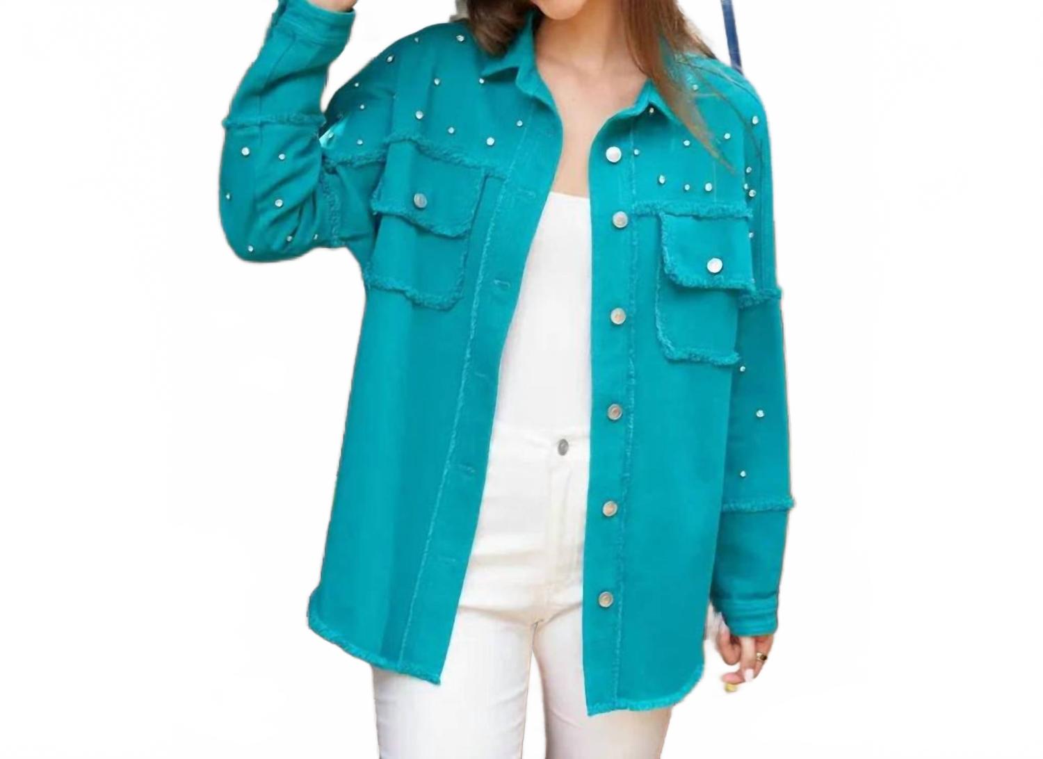 Тиффани стеганая куртка с заклепками Peach Love, Teal
Тиффани стеганая куртка с заклепками Peach Love, Teal