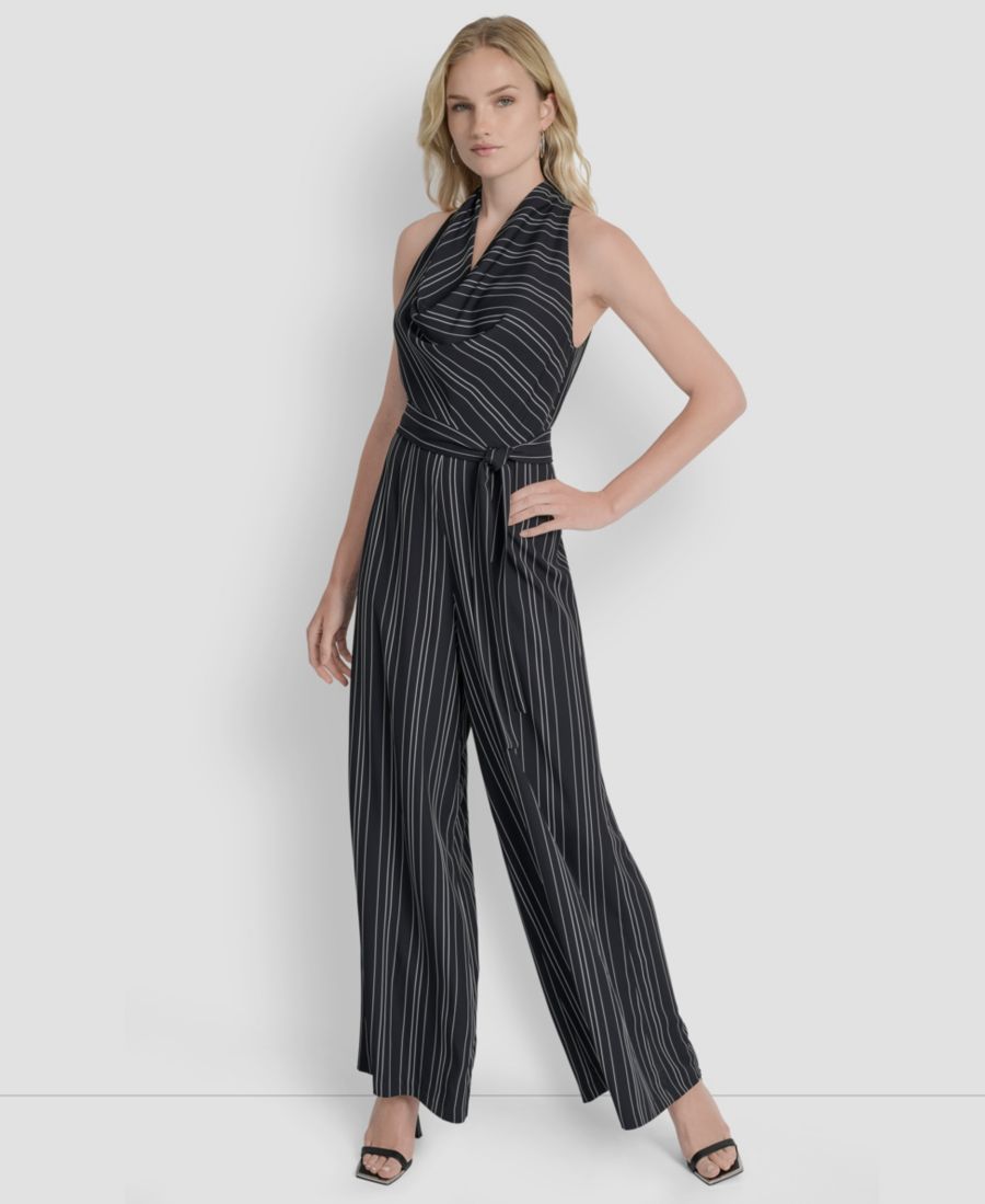 Женский комбинезон без рукавов с широкими штанинами до щиколотки DKNY, Black/Ivory
Женский комбинезон без рукавов с широкими штанинами до щиколотки DKNY, Black/Ivory