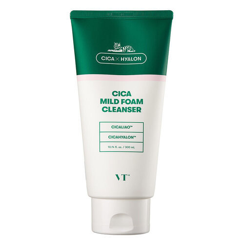 Очищающая пенка для лица, 300мл VT Cosmetic, Cica Mild Foam Cleanser, VT Cosmetics
Очищающая пенка для лица, 300мл VT Cosmetic, Cica Mild Foam Cleanser, VT Cosmetics