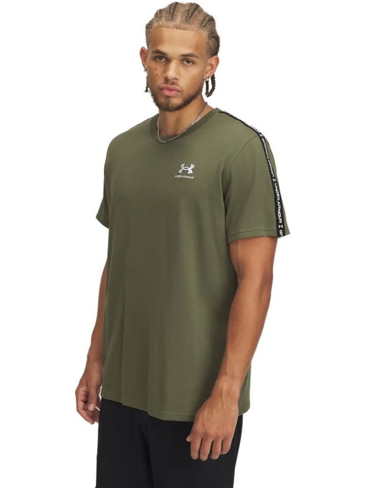 Спортивная футболка Icon Hwt Taping T-Shirt зеленого цвета Under Armour
Спортивная футболка Icon Hwt Taping T-Shirt зеленого цвета Under Armour
