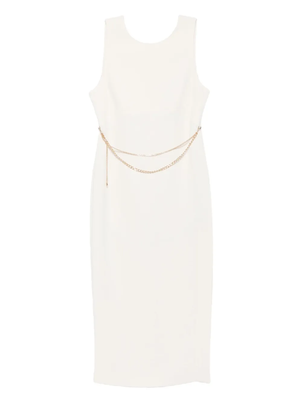 Платье миди без рукавов с цепочкой TWINSET, нейтральный
Платье миди без рукавов с цепочкой TWINSET, нейтральный