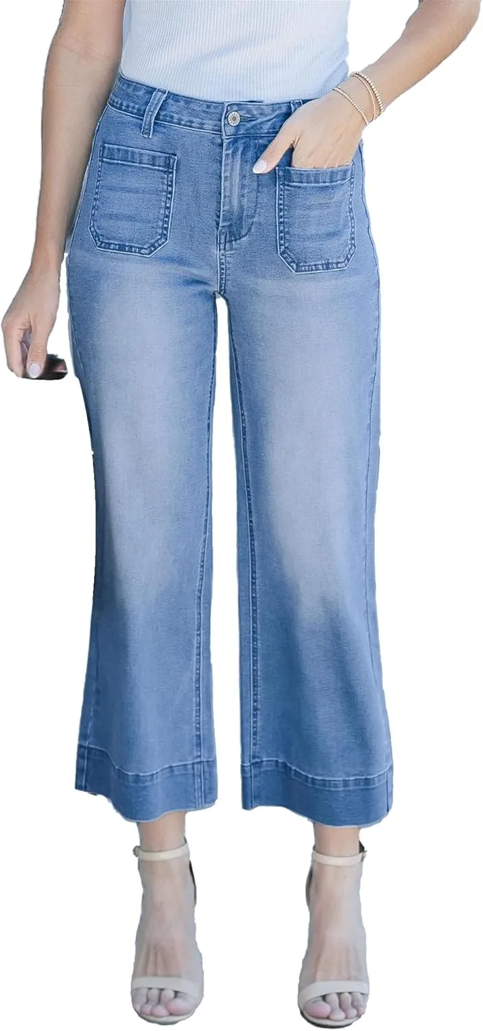 Женские джинсы Wide Leg с высокой посадкой и укороченным кроем FUNRKLI
Женские джинсы Wide Leg с высокой посадкой и укороченным кроем FUNRKLI