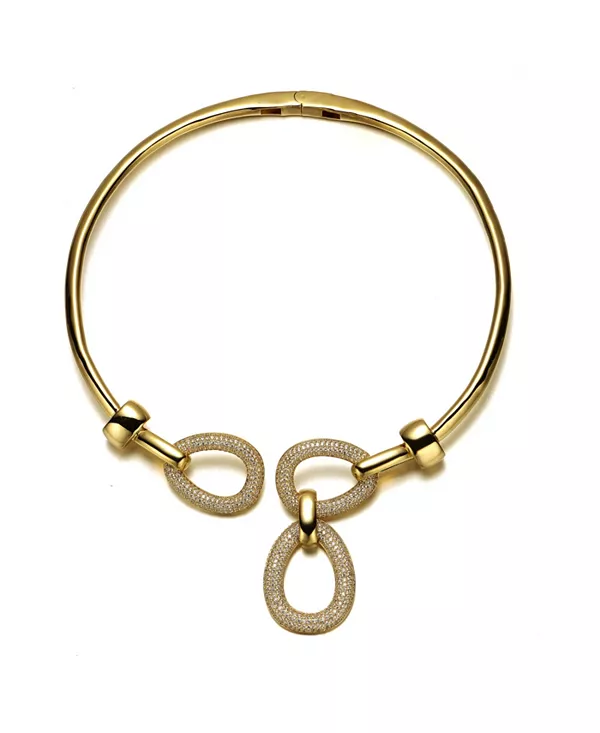 Современное ожерелье-чокер с тройной сеткой, покрытое 14-каратным желтым золотом, с открытым воротником Rachel Glauber, gold
Современное ожерелье-чокер с тройной сеткой, покрытое 14-каратным желтым золотом, с открытым воротником Rachel Glauber, gold