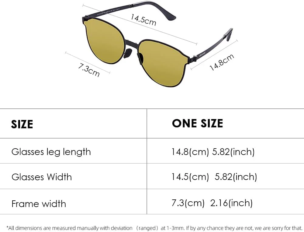 Солнцезащитные очки UV400 для путешествий, классические, модные, квадратные, UPF50+, металлические, складные, легкие, унисекс OH! ANY TIME ANY WEAR, Classic Yellow
Солнцезащитные очки UV400 для путешествий, классические, модные, квадратные, UPF50+, металлические, складные, легкие, унисекс OH! ANY TIME ANY WEAR, Classic Yellow