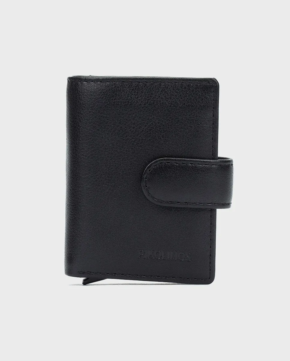 Мужской кожаный кошелек с застёжкой-клапаном Pikolinos, черный
Мужской кожаный кошелек с застёжкой-клапаном Pikolinos, черный