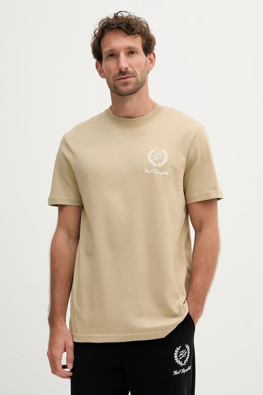 Хлопковая футболка Karl Lagerfeld, зеленый
Хлопковая футболка Karl Lagerfeld, зеленый