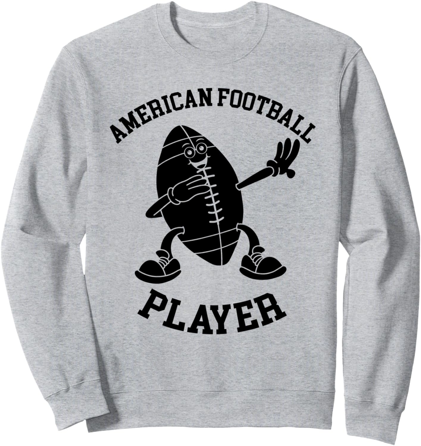 Забавная толстовка с изображением американского футболиста и футбольного мяча Funny American Football Designs, серый
Забавная толстовка с изображением американского футболиста и футбольного мяча Funny American Football Designs, серый