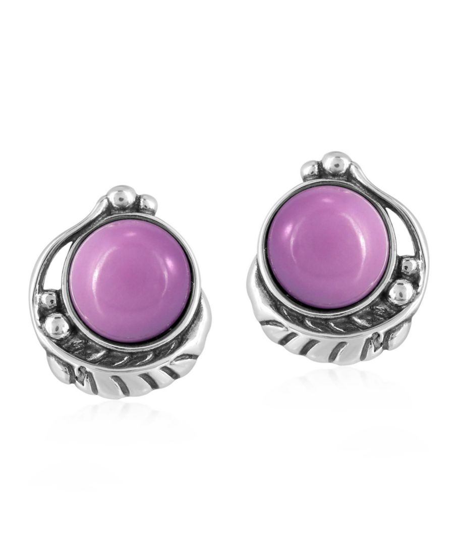 Серьги-пуговицы из стерлингового серебра с фосфосидеритовым узором в виде листьев American West Jewelry, No Color
Серьги-пуговицы из стерлингового серебра с фосфосидеритовым узором в виде листьев American West Jewelry, No Color