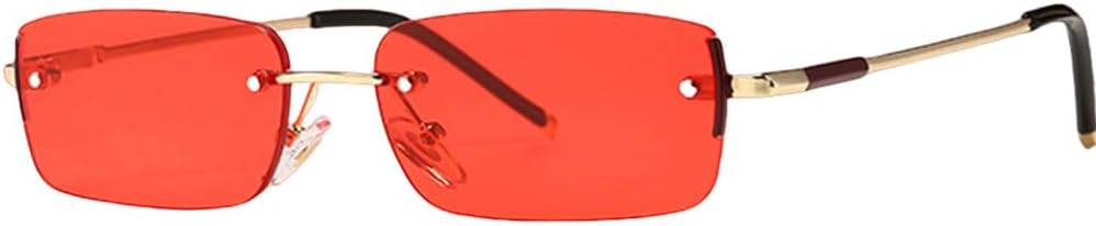 Солнцезащитные очки MUTYNE узкие прямоугольные для мужчин, без оправы, металлические, маленькие, в стиле ретро, защита от УФ-излучения UV400, золотистые, синие, зеленые, Gold With Red
Солнцезащитные очки MUTYNE узкие прямоугольные для мужчин, без оправы, металлические, маленькие, в стиле ретро, защита от УФ-излучения UV400, золотистые, синие, зеленые, Gold With Red