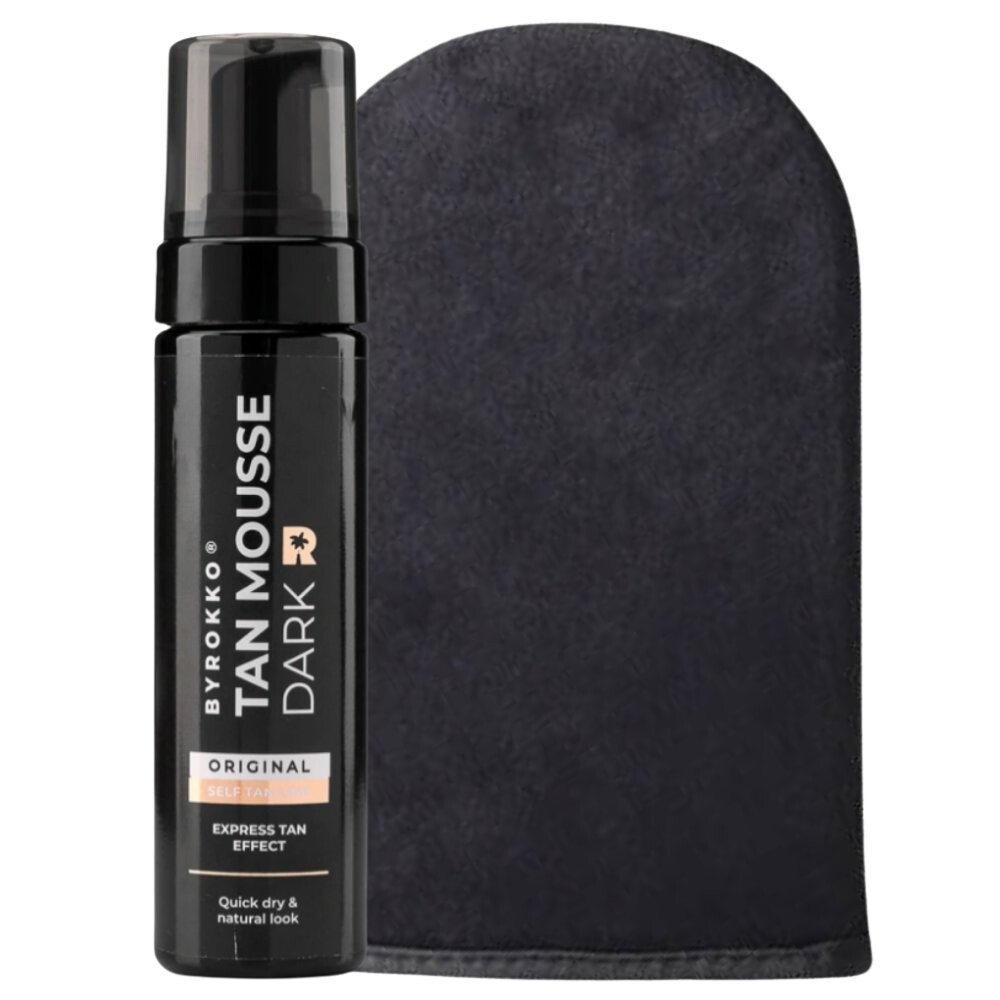 Byrokko Tan Mousse Темная пена-автозагар + перчатка 
Byrokko Tan Mousse Темная пена-автозагар + перчатка