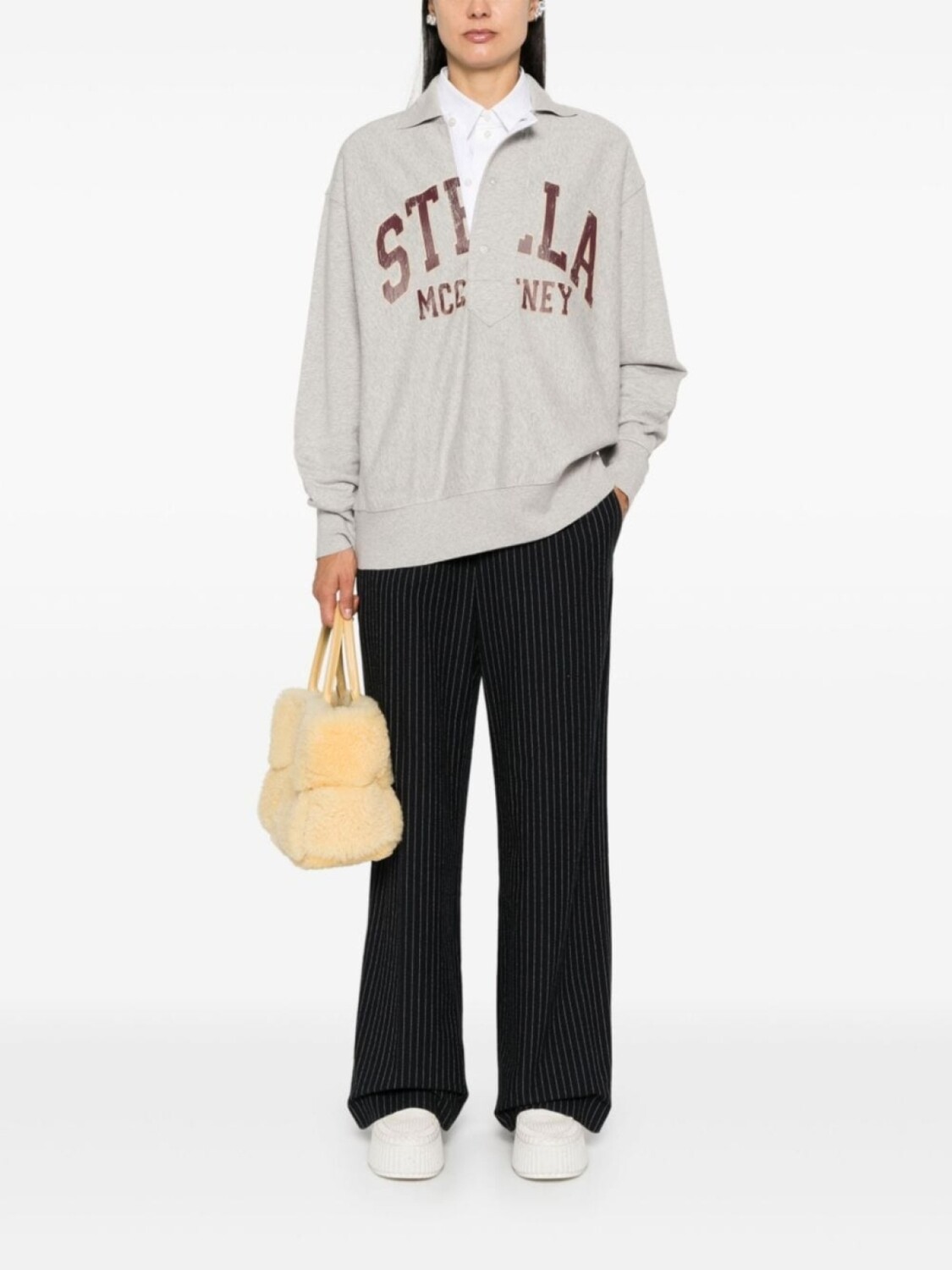 Stella McCartney рубашка поло Varsity Logo, серый
Stella McCartney рубашка поло Varsity Logo, серый