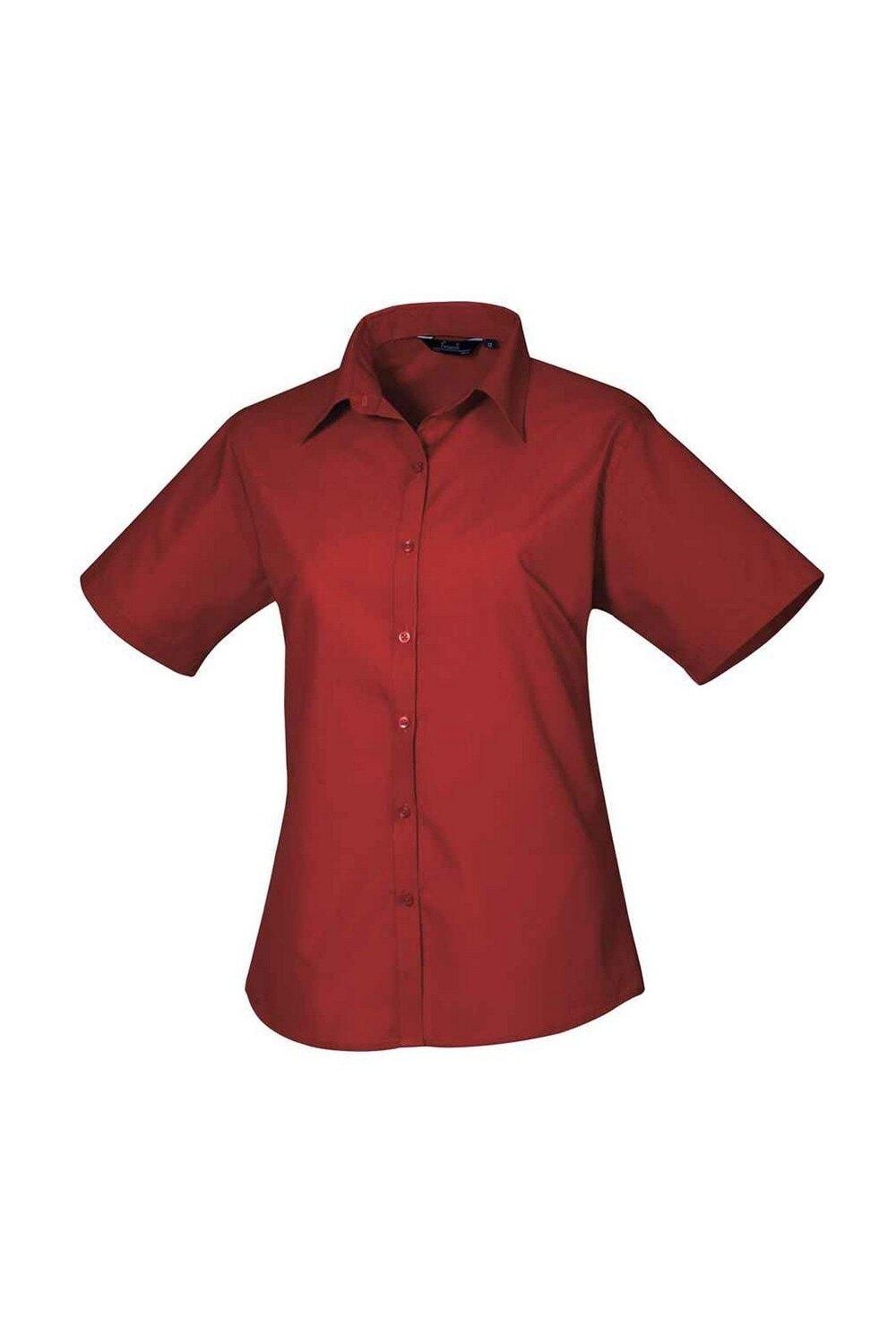 Поплиновая блузка с короткими рукавами Premier, красный
Поплиновая блузка с короткими рукавами Premier, красный
