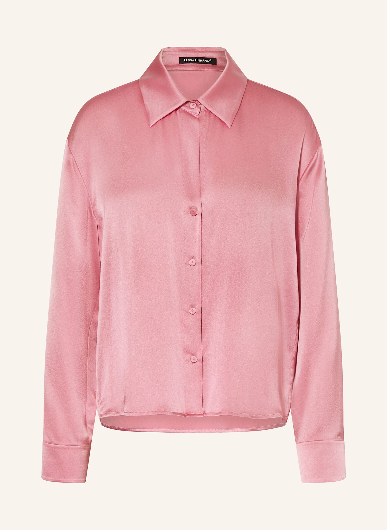 Шелковая блузка-рубашка Luisa Cerano, розовый
Шелковая блузка-рубашка Luisa Cerano, розовый