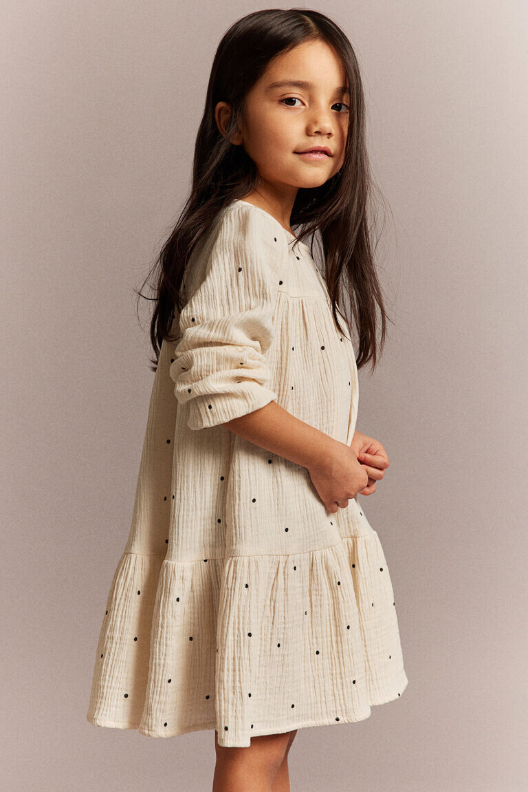 Муслиновое платье а-силуэта H&M, белый
Муслиновое платье а-силуэта H&M, белый