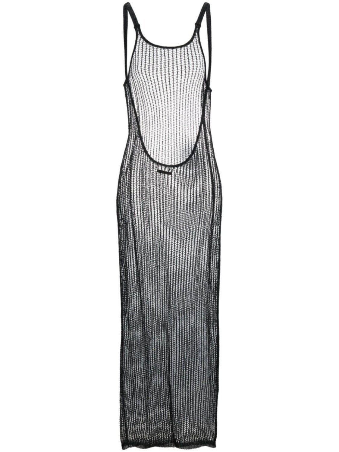 Heron Preston платье рыхлой вязки, черный 
Heron Preston платье рыхлой вязки, черный