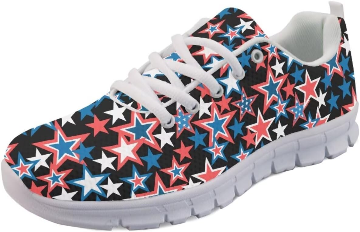 Винтажные кроссовки с американским флагом для мужчин и женщин кроссовки 4 июля Легкие беговые, теннисные и спортивные кроссовки Getelinseng, красный/синий
Винтажные кроссовки с американским флагом для мужчин и женщин кроссовки 4 июля Легкие беговые, теннисные и спортивные кроссовки Getelinseng, красный/синий