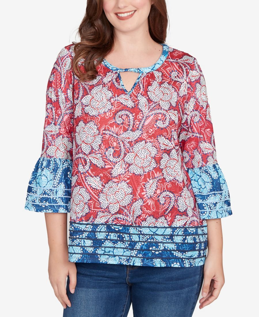 Небольшой топ с цветочным принтом и оборками в мелкую юбку Ruby Rd, Sangria Multi
Небольшой топ с цветочным принтом и оборками в мелкую юбку Ruby Rd, Sangria Multi