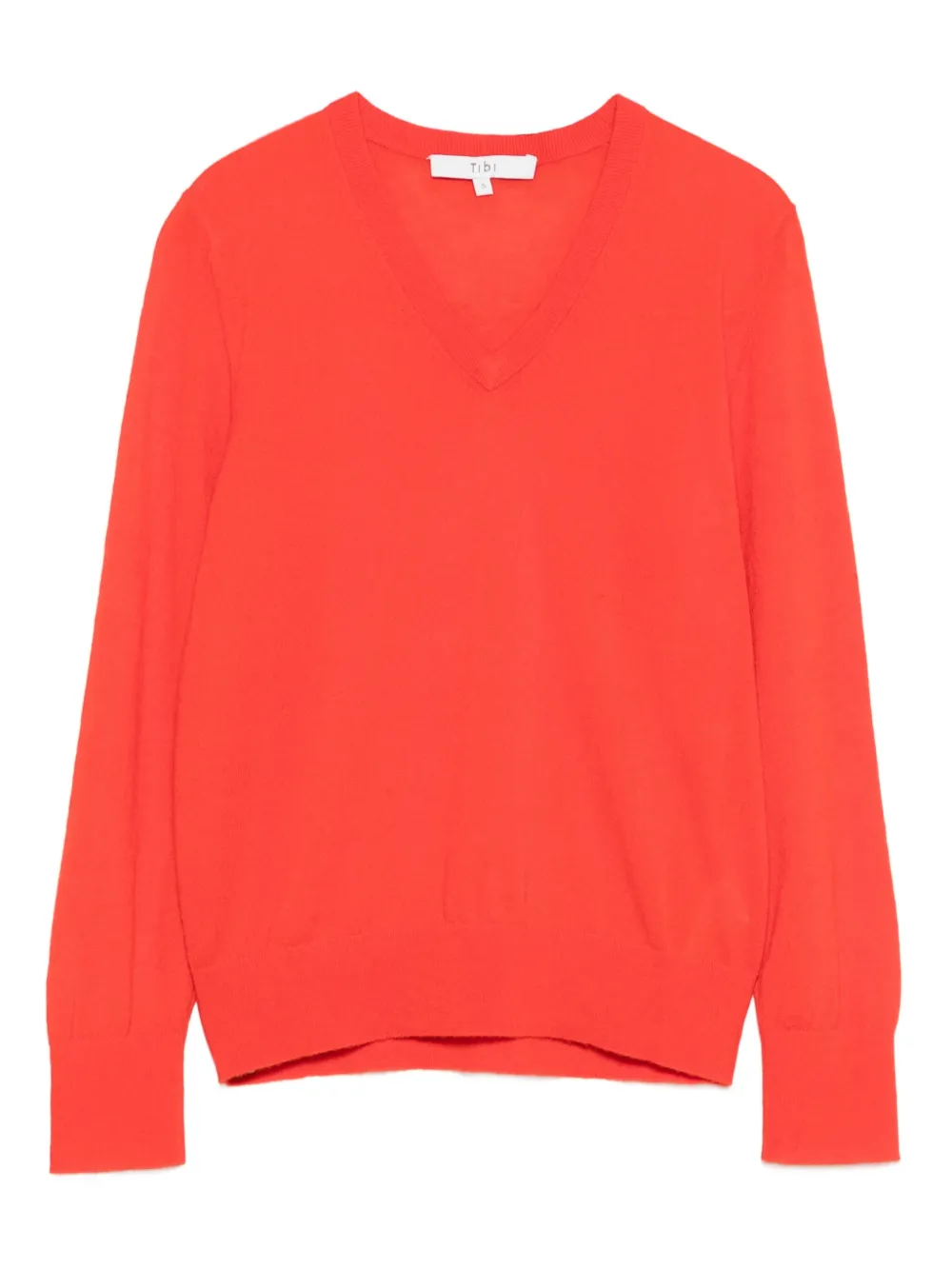 Свитер с V-образным вырезом Tibi, красный
Свитер с V-образным вырезом Tibi, красный