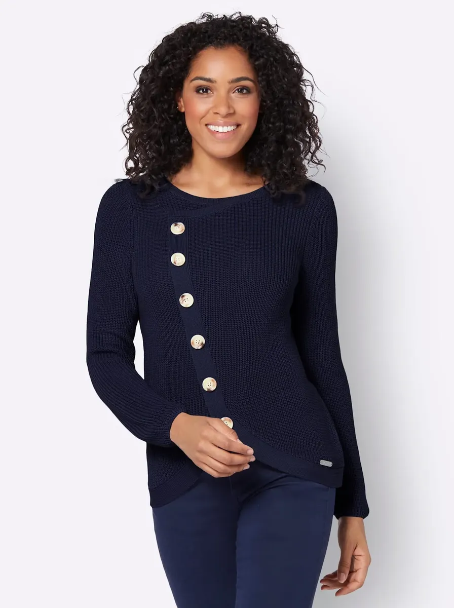 Casual Looks Вязаный джемпер "Пуловер", цвет морской волны 
Casual Looks Вязаный джемпер "Пуловер", цвет морской волны