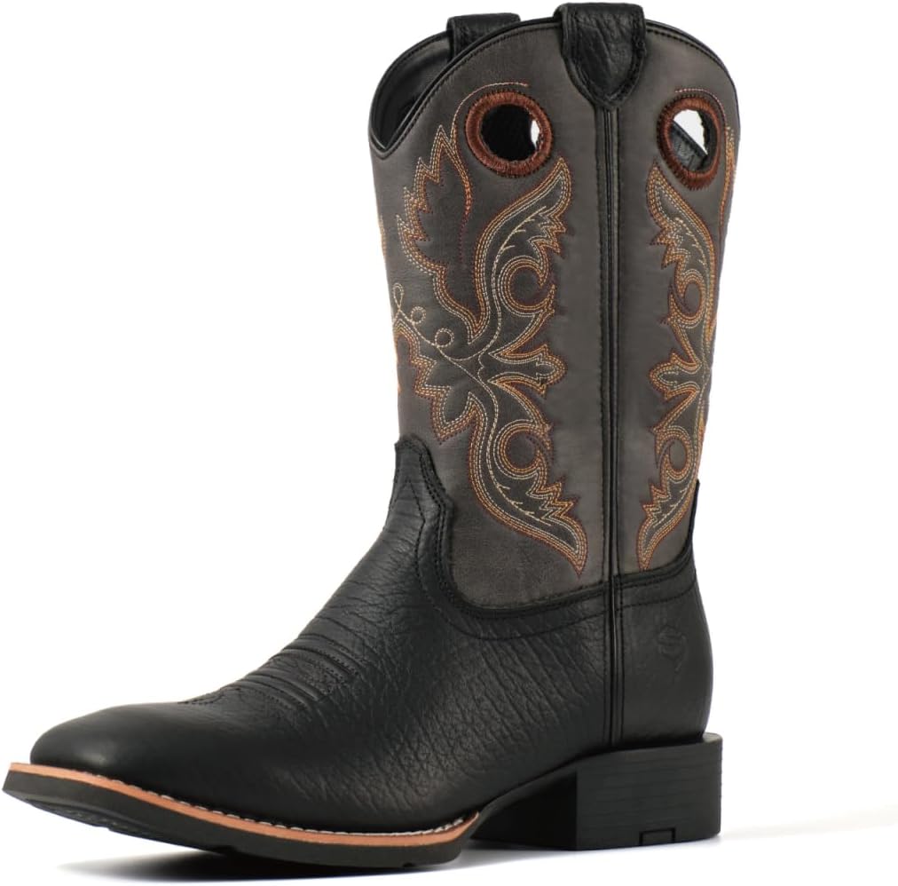 Мужские западные ботинки SUREWAY - мужские ковбойские ботинки с квадратным носком, маслостойкие/антискользящие, долговечные, модные классические сапоги на 25 см до середины икры, серый
Мужские западные ботинки SUREWAY - мужские ковбойские ботинки с квадратным носком, маслостойкие/антискользящие, долговечные, модные классические сапоги на 25 см до середины икры, серый