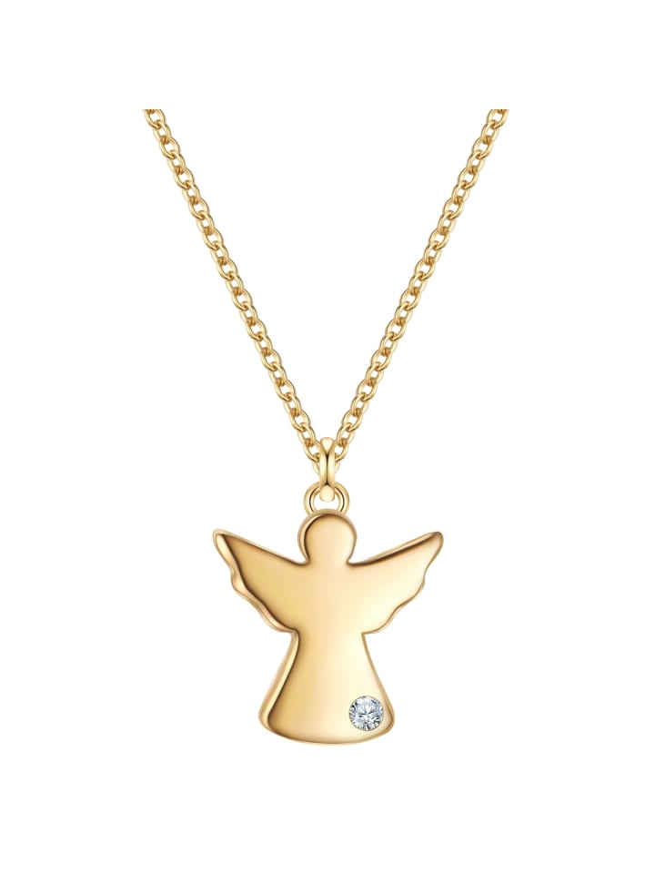 Glanzstücke München Серебряное колье в виде ангела с выращенным в лаборатории бриллиантом в оправе из желтого золота
Glanzstücke München Серебряное колье в виде ангела с выращенным в лаборатории бриллиантом в оправе из желтого золота