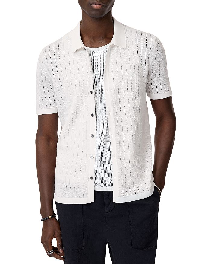 Мужской свитер с коротким рукавом Moore, обычная посадка, фактурная вязка John Varvatos, белый
Мужской свитер с коротким рукавом Moore, обычная посадка, фактурная вязка John Varvatos, белый