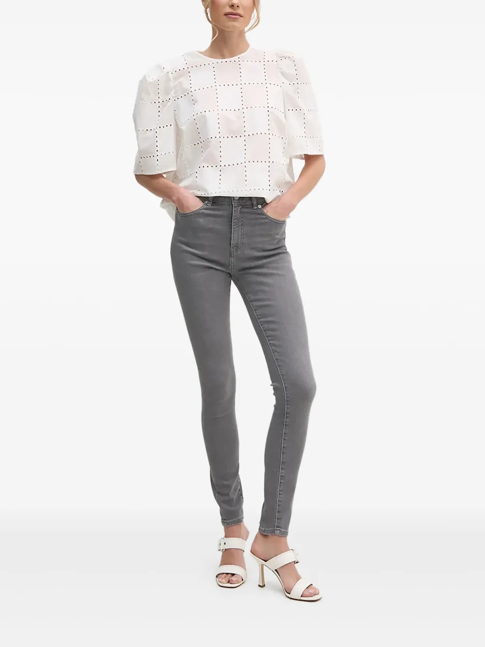 Топ с объемными рукавами и люверсами IVY OAK, белый
Топ с объемными рукавами и люверсами IVY OAK, белый