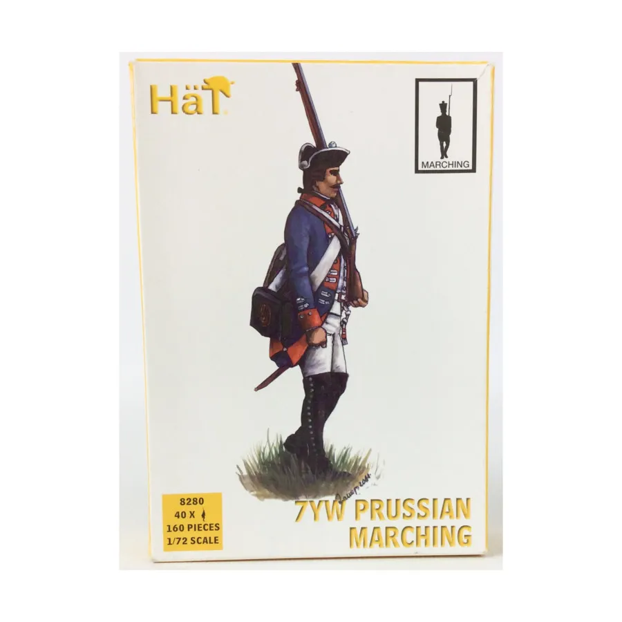 7-летняя война Прусский марш, Historical Plastic Military Figures - Napoleonic (1:72) (Hat Industries)
7-летняя война Прусский марш, Historical Plastic Military Figures - Napoleonic (1:72) (Hat Industries)