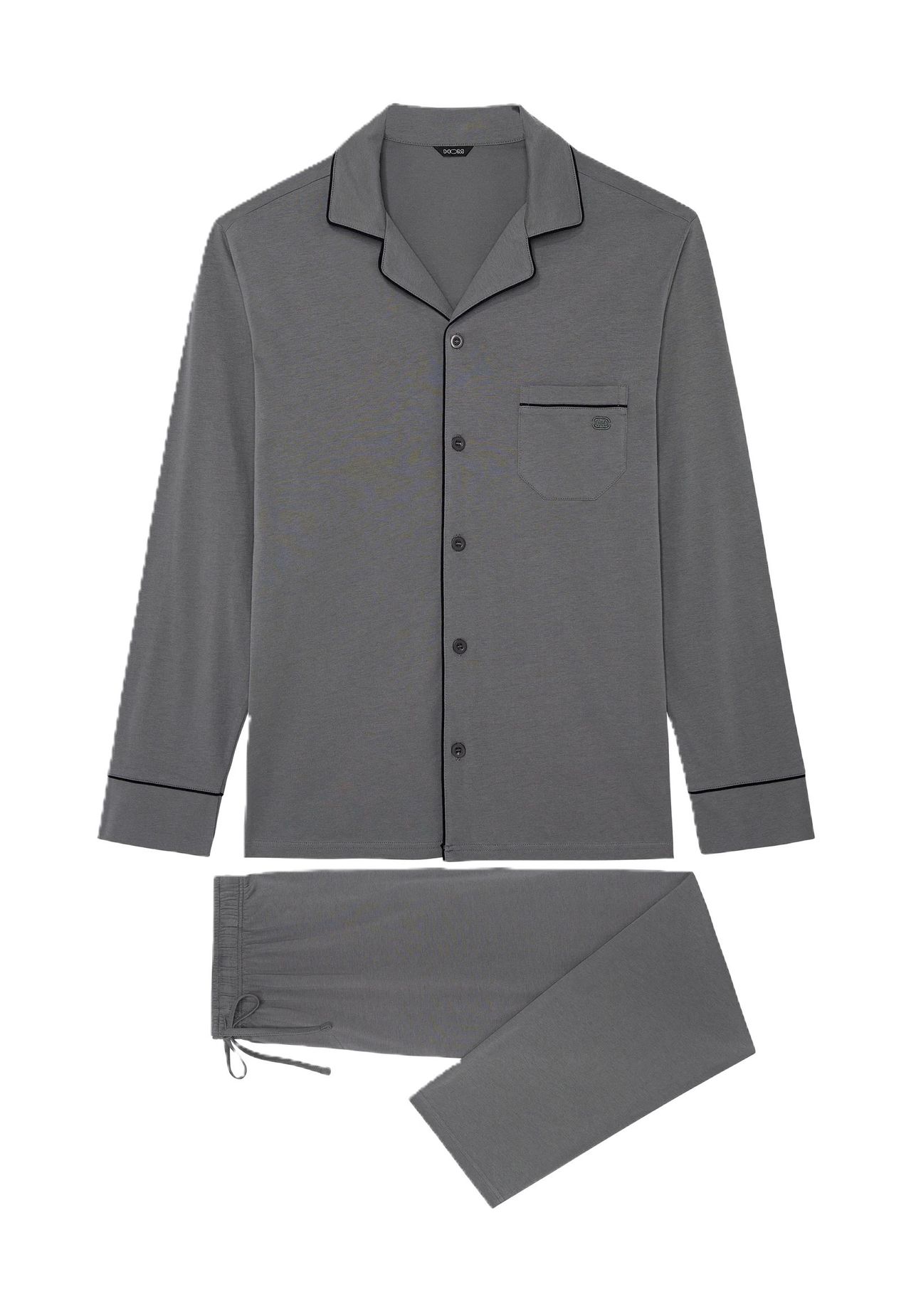 Пижама Albert, планка на пуговицах, нагрудный карман, мужская HOM, цвет 00zu Grey
Пижама Albert, планка на пуговицах, нагрудный карман, мужская HOM, цвет 00zu Grey