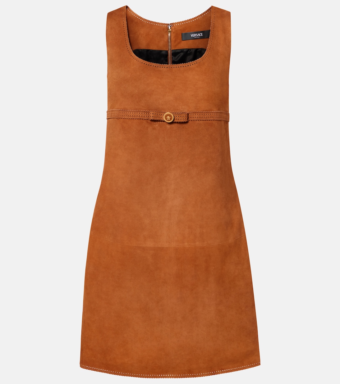 Замшевое мини-платье Versace, Spice Brown 
Замшевое мини-платье Versace, Spice Brown