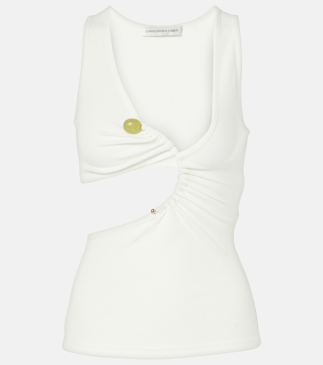 Майка Arc Stone из ребристой ткани Christopher Esber, белый
Майка Arc Stone из ребристой ткани Christopher Esber, белый