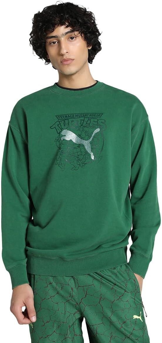 Мужская повседневная спортивная толстовка PUMA 630100, свободный крой, X TMNT RELAXED GRAPHIC CREW TR
Мужская повседневная спортивная толстовка PUMA 630100, свободный крой, X TMNT RELAXED GRAPHIC CREW TR