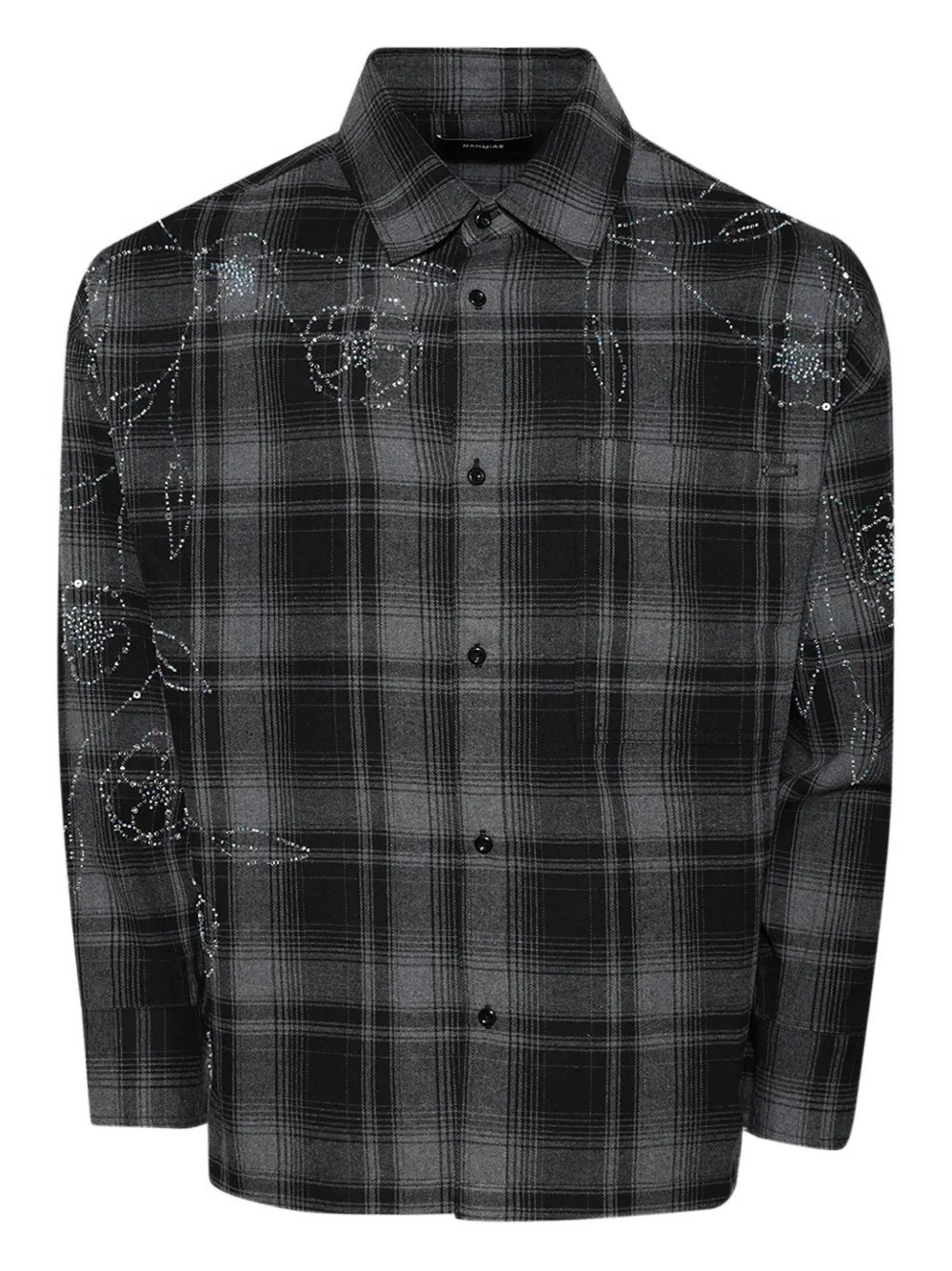 Клетчатая рубашка со стразами Nahmias, черный
Клетчатая рубашка со стразами Nahmias, черный