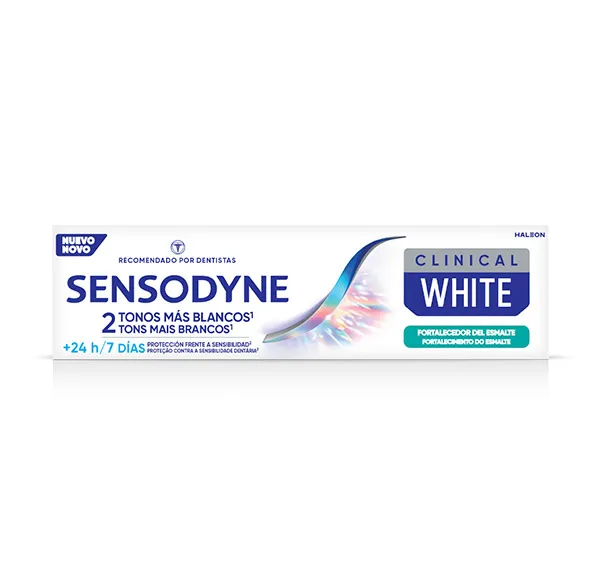 Клиническая белая зубная паста Fortalecedor De Esmalte Sensodyne, 75 ml
Клиническая белая зубная паста Fortalecedor De Esmalte Sensodyne, 75 ml