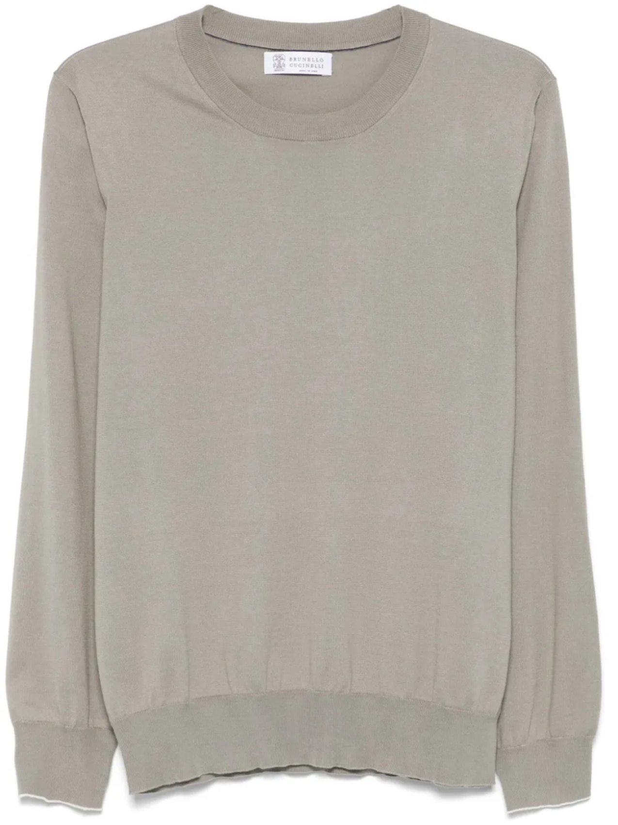 Brunello Cucinelli свитер с круглым вырезом, зеленый 
Brunello Cucinelli свитер с круглым вырезом, зеленый