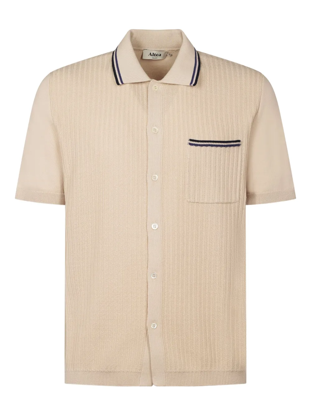 Рубашка с короткими рукавами в рубчик Altea, нейтральный
Рубашка с короткими рукавами в рубчик Altea, нейтральный