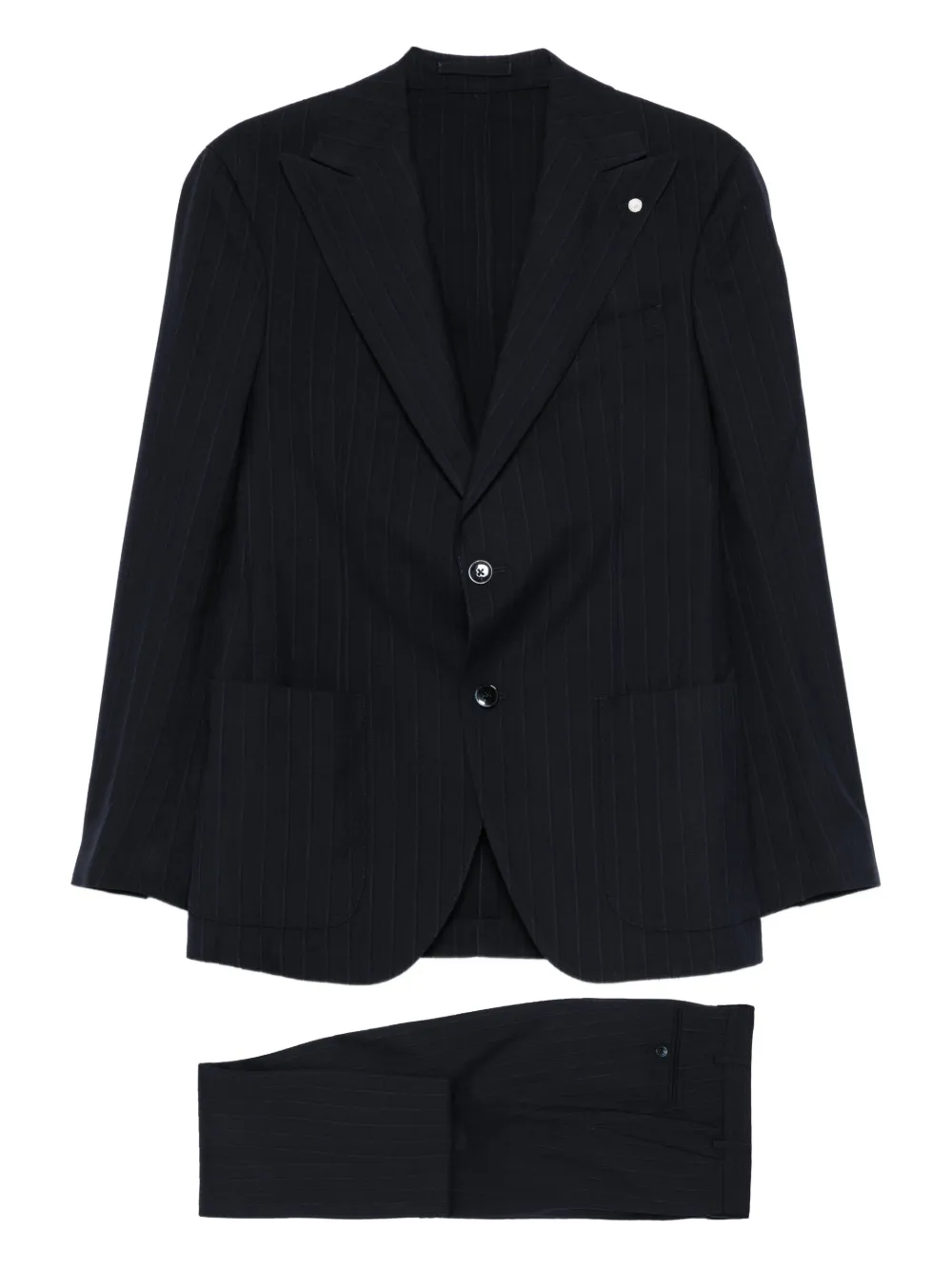 Костюм в тонкую полоску Luigi Bianchi Mantova, синий
Костюм в тонкую полоску Luigi Bianchi Mantova, синий