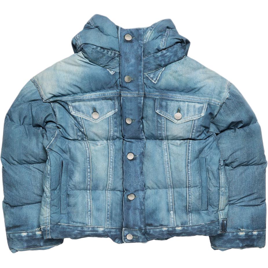 Джинсовая пуховая куртка с капюшоном Acne Studios, синий
Джинсовая пуховая куртка с капюшоном Acne Studios, синий